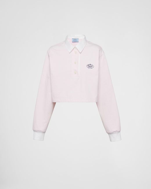 Polo En Jersey Prada en coloris Pink