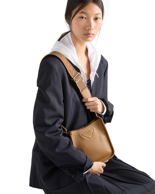 Mini Borsa A Tracolla di Prada in Brown