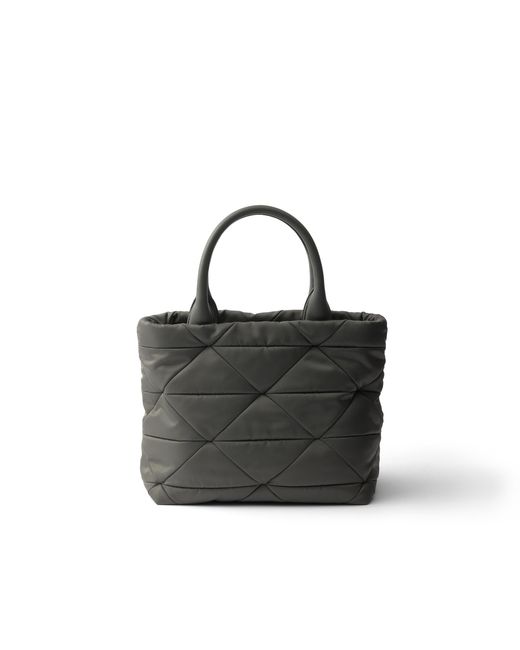 Prada Black Small Padded Re-Nylon Tote