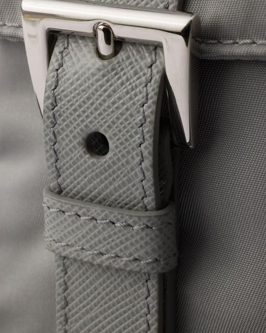 Prada Gray Re-Nylon Shoulder Bag