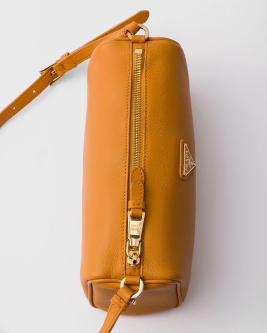 Prada Yellow Pouch Aus Leder