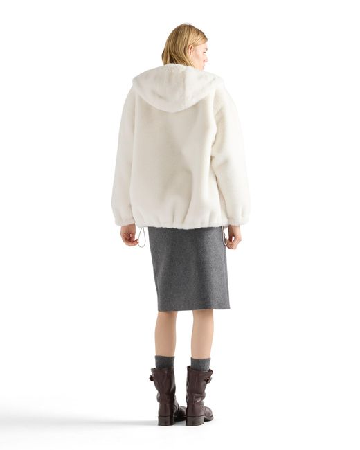 Prada White Reversible Aspen Jacket