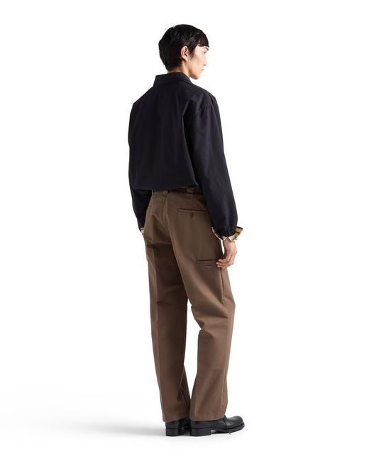 Prada Blue Cotton Jacket for men