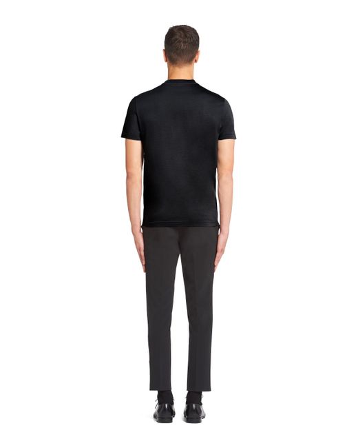 Prada Black Jersey T-Shirt, Three-Pack for men