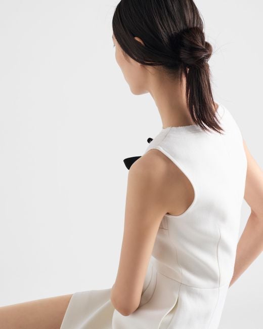 Prada White Natté Dress