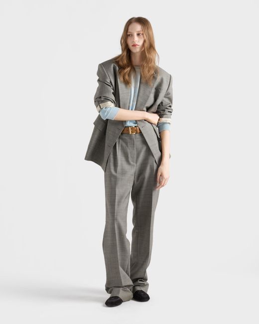 パンツ Prada Grisaille Cropped Trousers Prada Grisaille Pants | Saks Fifth Avenue