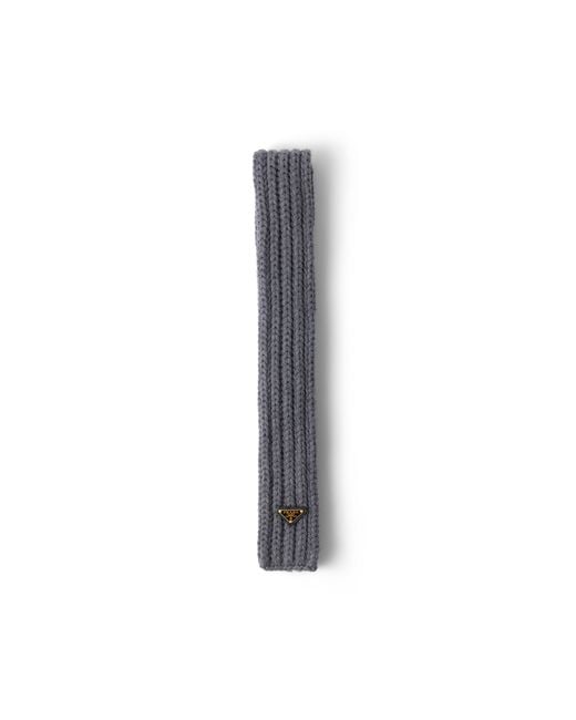 Prada White Wool Scarf