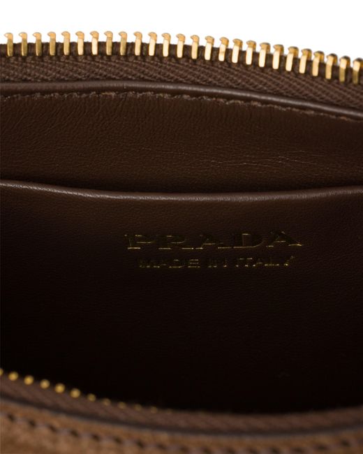 Prada Multicolor Arqué Mini Suede Shoulder Bag