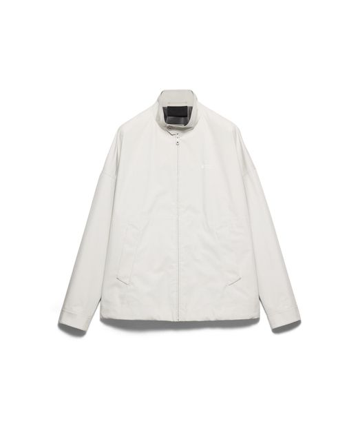 Prada White Technical Fabric Jacket, Chalk for men