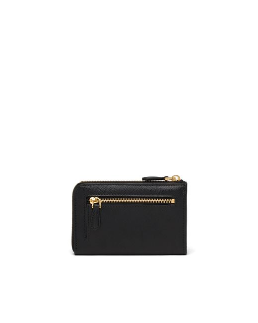 Prada Black Saffiano Leather Keychain