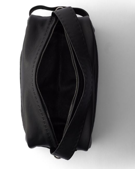 Prada Black Nappa Leather Shoulder Bag for men