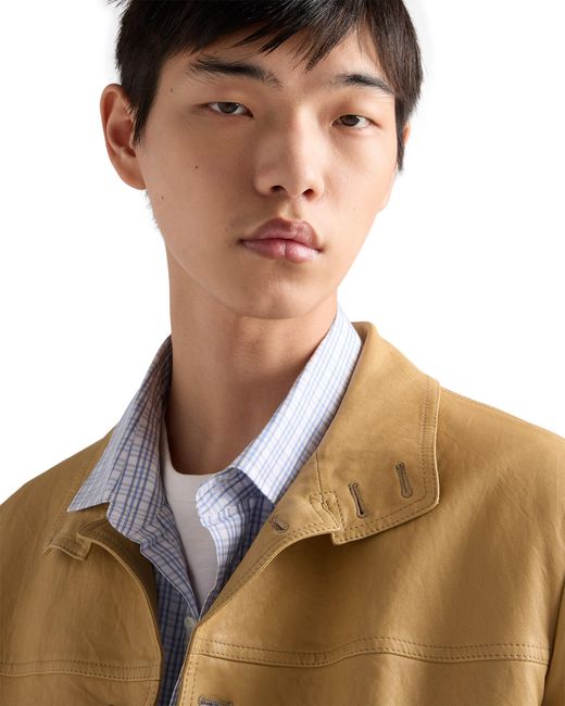 Prada Natural Nappa Leather Jacket for men