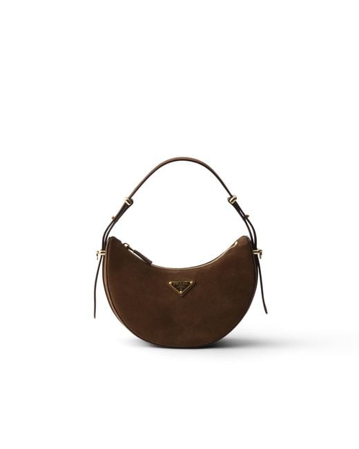 Prada Multicolor Arqué Mini Suede Shoulder Bag