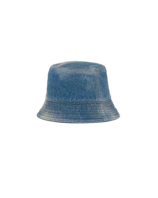 Prada Blue Denim Bucket Hat