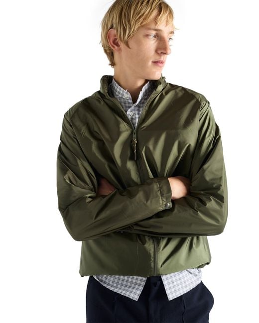 Prada Green Hooded Re-Nylon Jacket for men