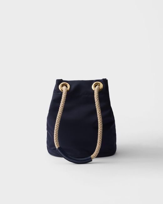 Prada Blue Mariner Re-Nylon Small Bucket Bag