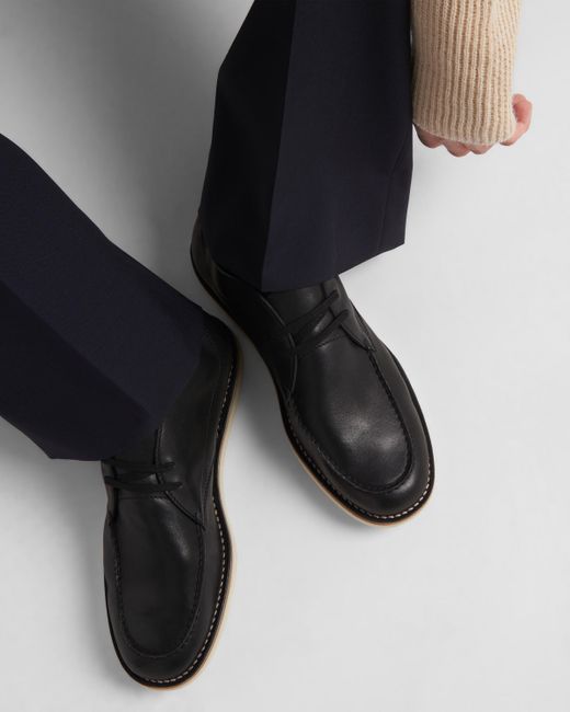 Chukka Boots En Cuir Nappa Prada pour homme en coloris Black