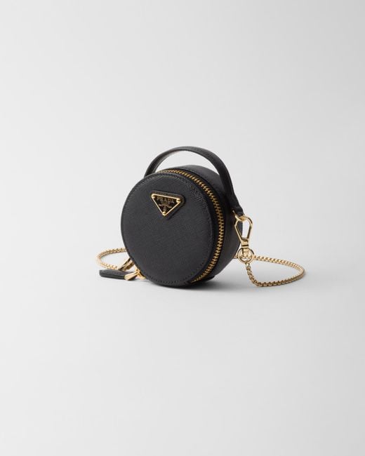 Prada Black Saffiano Leather Mini-Pouch