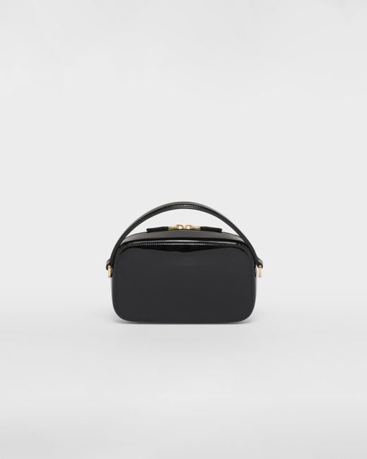 Prada Black Mini Bag Aus Lackleder