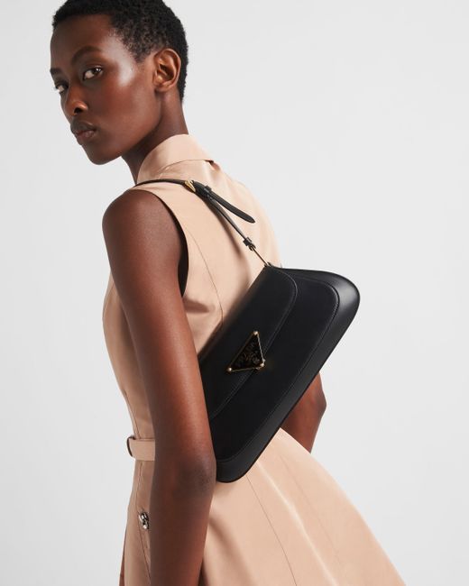Prada Black Leather Shoulder Bag