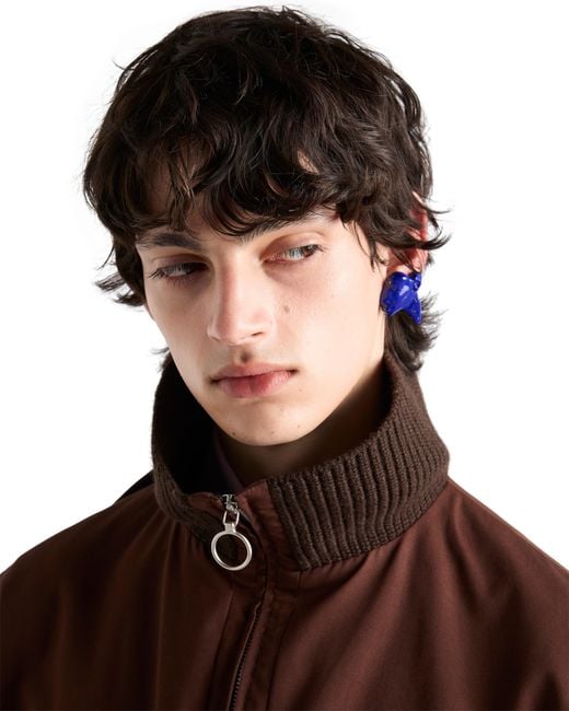 Orecchino di Prada in Blue da Uomo