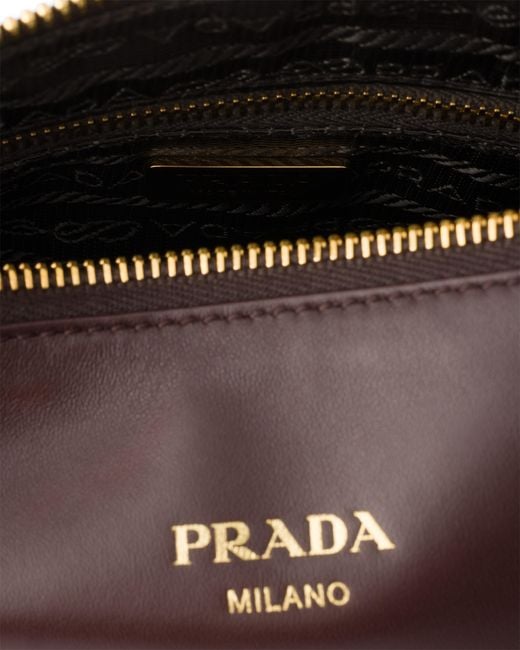 Prada White Nappa Leather Mini Shoulder Bag