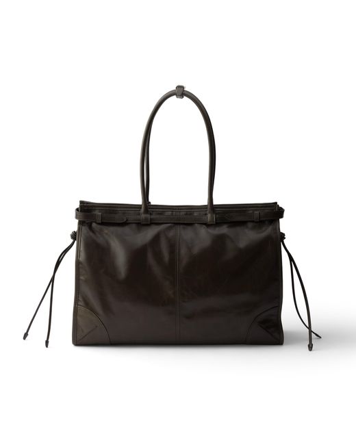 Prada Black Bonnie Extra-Large Leather Bag
