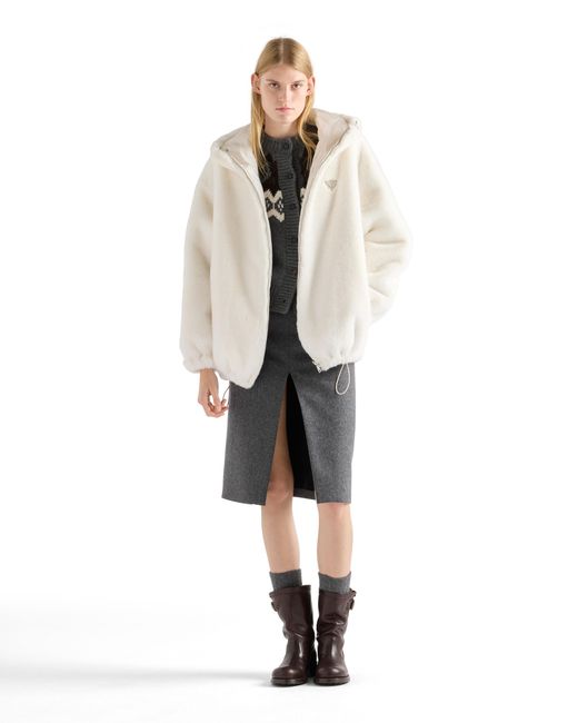 Prada White Reversible Aspen Jacket