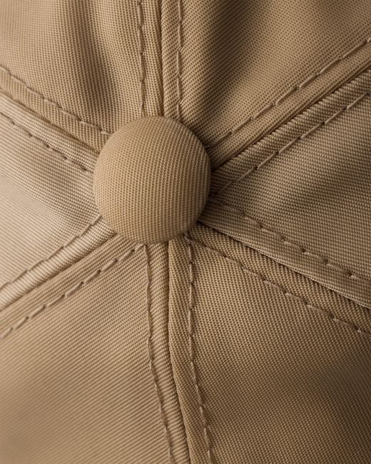 Prada White Re-Nylon Baseball Cap for men