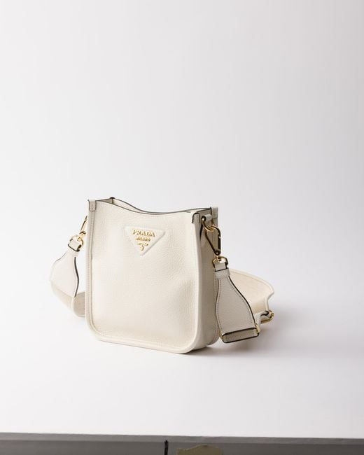 Prada Natural Mini Leather Shoulder Bag