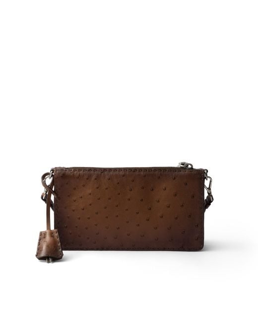 Mini Borsa di Prada in Brown da Uomo