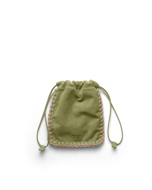 Prada Green Suede Smartphone Case