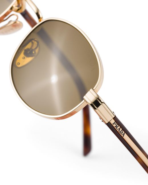 Prada Multicolor Sunglasses With The Iconic Metal Plaque