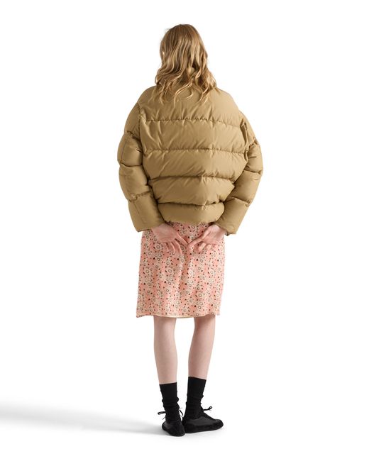 Prada Natural Medium-Weight Technical Fabric Down Jacket