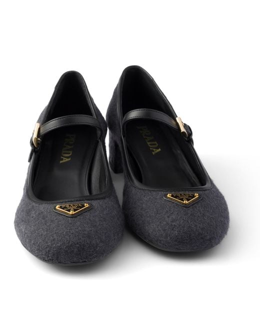 Prada Black Fabric Pumps