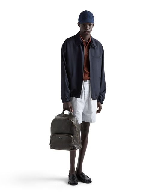 Zaino di Prada in Black da Uomo