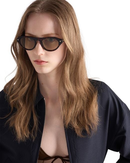 Prada Multicolor Sunglasses With The Iconic Metal Plaque