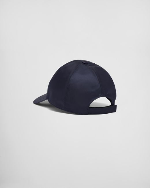 Prada Blue Re-nylon Baseball Cap for men