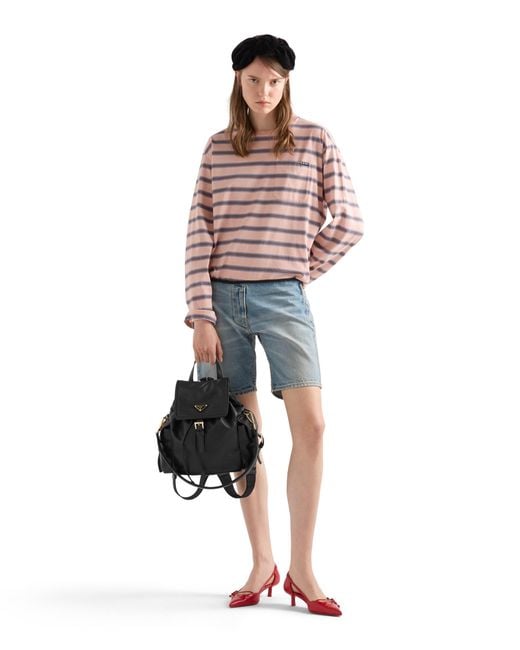 Prada Black Explore Medium Nappa Leather Backpack