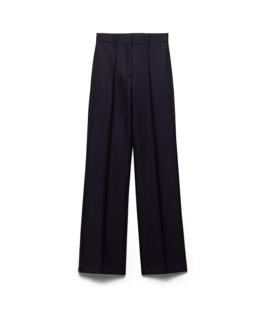 Pantalones De Lana, Mujer, Talla Prada de color Blue