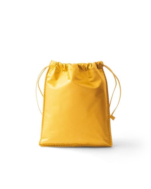 Prada Yellow Wish Silk Duchesse Pouch