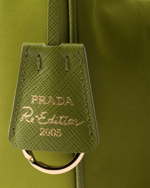 Mini Sac Re-Edition 2005 En Re-Nylon Prada en coloris Green