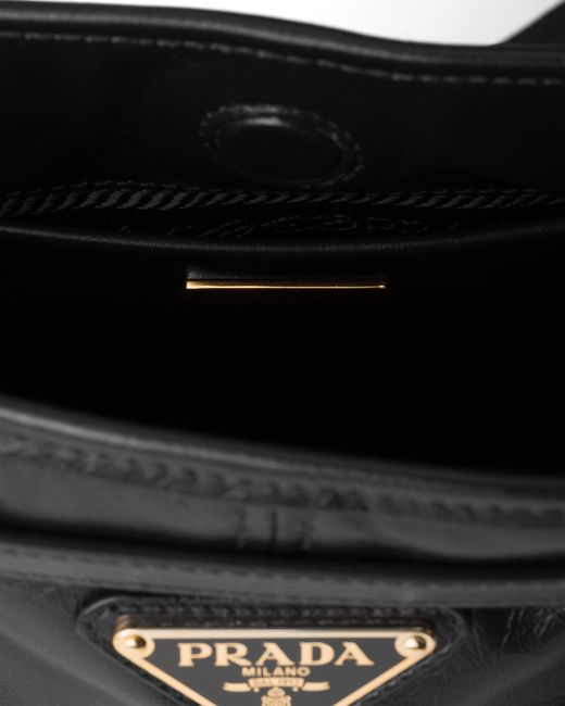 Prada Black Bonnie Leather Mini Shoulder Bag