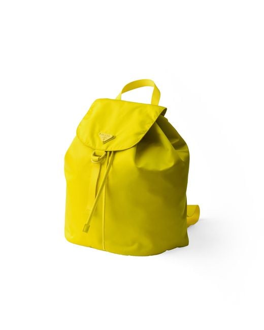 Prada Yellow Re-Nylon Backpack