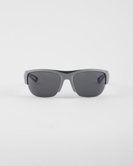 Prada Gray Linea Rossa Active Sunglasses for men