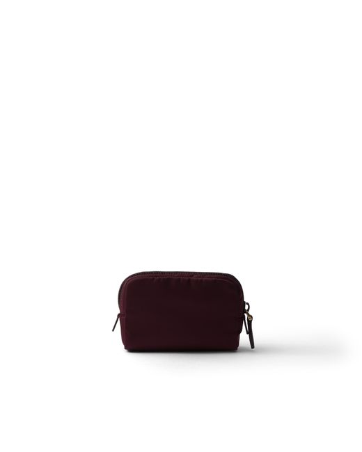 Prada Purple Micro-Pouch Aus Re-Nylon, Damen