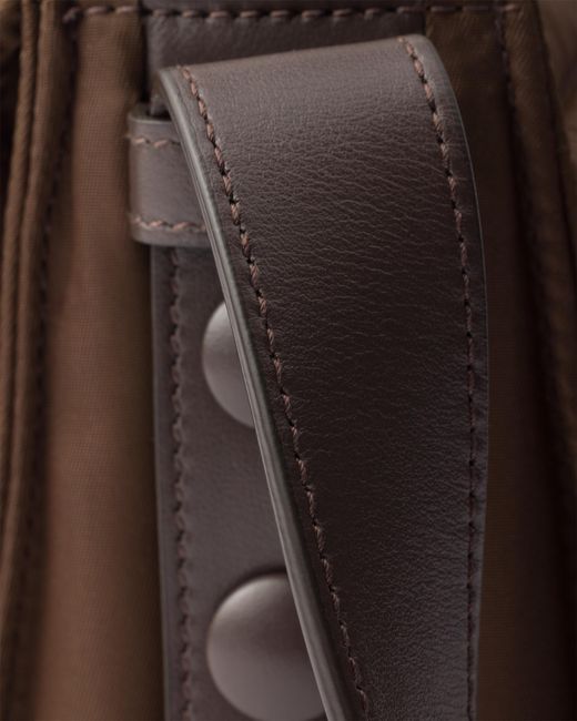 Prada White Traveller Small Padded Re-Nylon Shoulder Bag