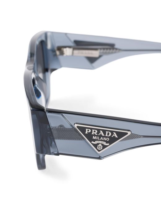 Gafas De Sol Con Logo Triangular Prada de hombre de color Blue
