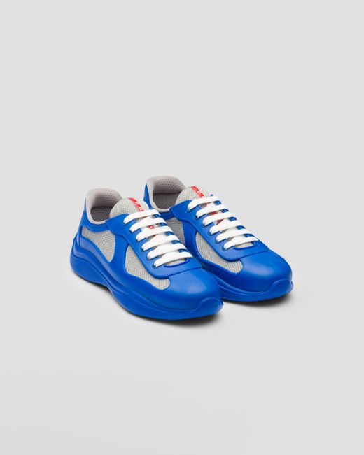 Prada Blue America's Cup Icon Soft Sneakers for men