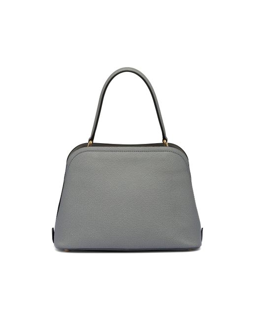 Prada Gray Medium Saffiano Leather Matinée Bag